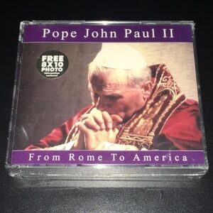 Pope John Paul II from Rome to America 4-1/2 hours 4 compact discs